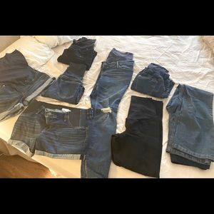 Maternity jeans & shorts bundle